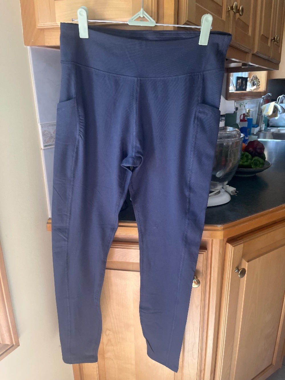 Pact Blue Leggings, M